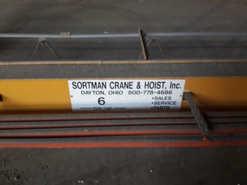 Sortman 6 Ton 30&#039; Single Girder Under-Hung Bottom Running Overhead Bridge Crane