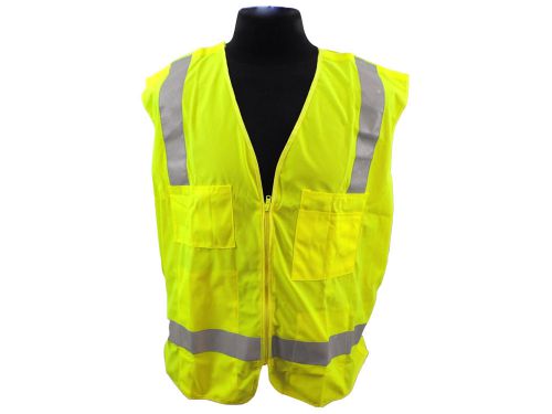 Diamond safety vest - class 2 hi-viz (lime) for sale