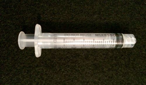 Mckesson 100 3cc luer lock tip syringes 3ml sterile syringe only for sale