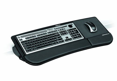 Fellowes Tilt-N-Slide Keyboard Manager - Black - 8060101 - No Tool Install