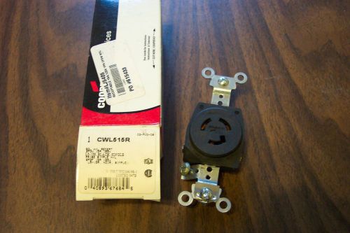 Cooper wiring devices  cwl515r receptacle  new for sale