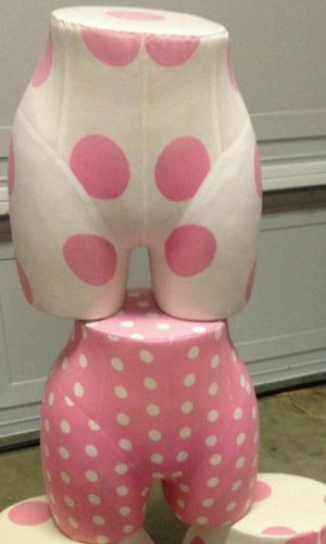 Victoria&#039;s Secret Pink Store Display Mannequin Pink White Polka Dot Cloth