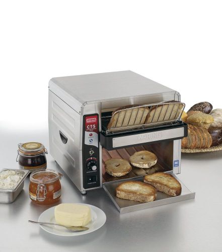 Waring commercial cts1000 heavy-duty stainless steel conveyor toaster, 120-volt for sale