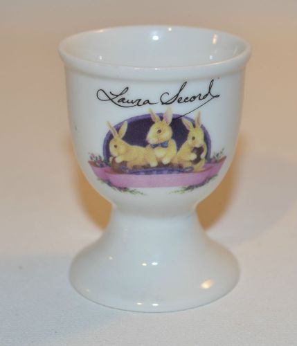 Laura Secord Egg Cup Holder Bunny White Cup