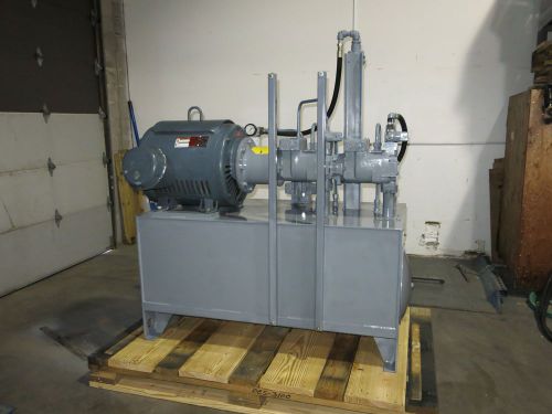 100 hp hydraulic power pack supply 2 pumps oilgear for sale