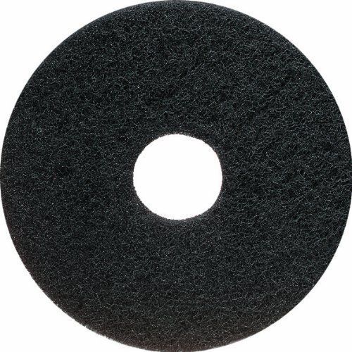 New united abrasives/sait 86174 17-inch thin nylon floor pad  black  10-pack for sale