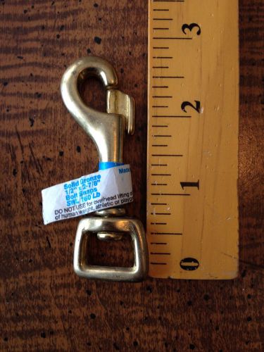 Swivel snaps, bolt snap, 1/2 x 2 7/8, solid bronze,for strap, swl 165, lot of 2, for sale