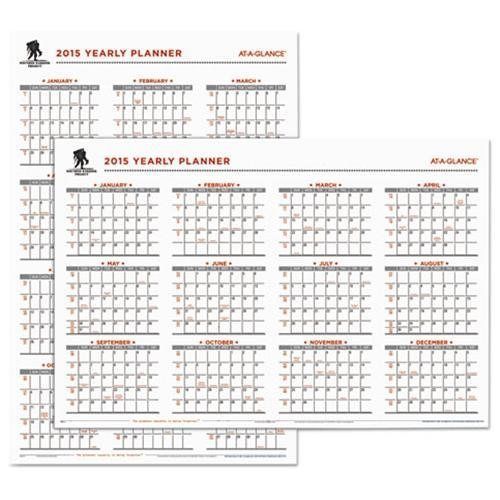 AT-A-GLANCE® Wounded Warrior Project Erasable Wall Calendar, 24 x 36