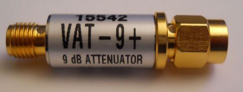 Mini Circuits VAT-9+ 9  db 50? 15542 SMA Male to Female Coaxial Attenuator