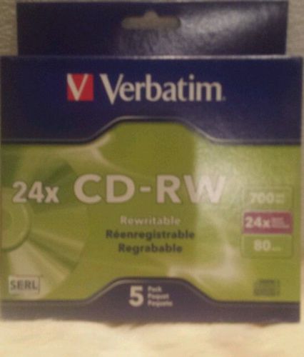 VERBATIM 24X CD-RW REWRITABLE 24X700MB(80MIN)