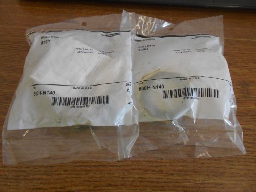 NEW LOT OF 2 ALLEN BRADLEY PUSHBUTTON COVER 800H-N140