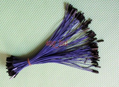 Purple 1p-1p female to female dupont jumper cable 26# 2.54mm cord 20cm  40 pcs