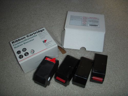 Set of 4 T1000 Optimail Red Ribbon Cartridges