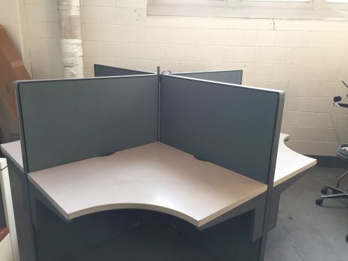 LOT OF 4 TELEMARKETERS CUBICLES/PARTITIONS by STEELCASE 9000