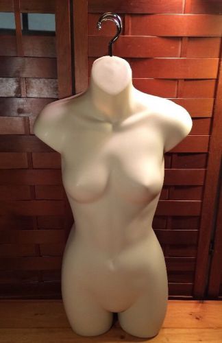 Lot 3 Female Torso Plastic Body Dress Form Mannequin Hanger Lingerie Display