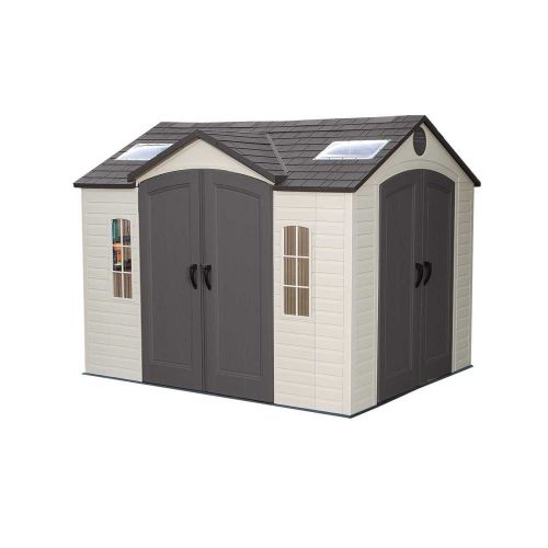 Commercial Storage Shed 10&#039;W x 8&#039;D - Dual Entry - Shatter Proof Windows - Garden