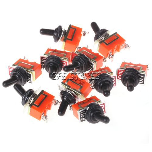10pcs waterproof  250v 15a on-off 2screw terminal spst locking toggle switch new for sale
