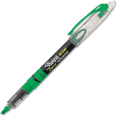Sharpie Pen-style Liquid Ink Highlighters - Green Ink - 12 / Pk - SAN1754468DZ
