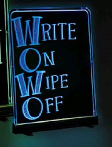 LED Illuminated Write-On Wipe-Off Signs