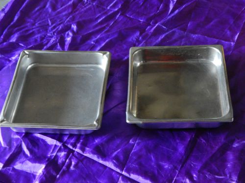LOT/2 VOLLRATH SUPERPAN Stainless Steel Steam Table pan 5.6 qt each 14x12x5&#034;