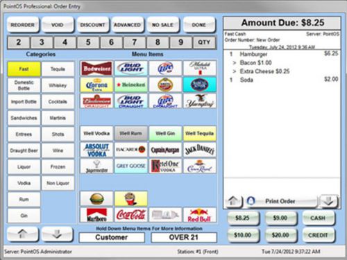 Point os restaurant bar and restaurant pos software license for sale