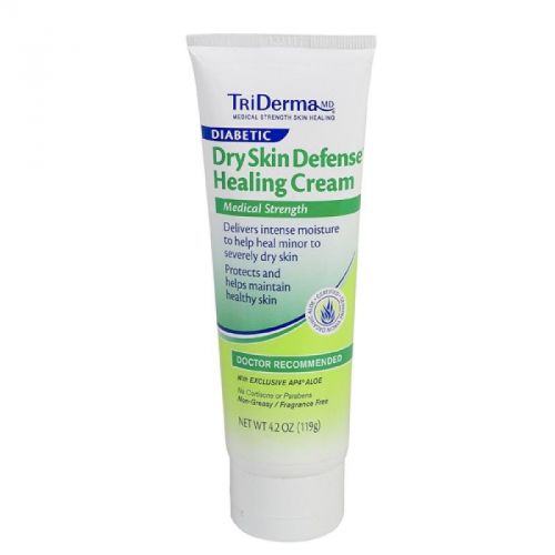 TriDerma Diabetic Dry Skin Defense Healing Cream 4.2oz, # 66425