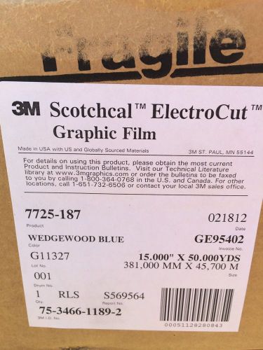 3M SCOTCHCAL ELECTROCUT GRAPHIC FILM - WEDGEWOOD BLUE - ****NEW****