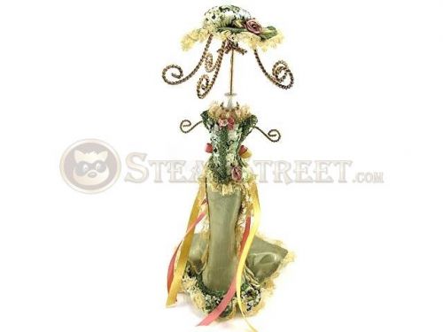 12.5 Inch Multi Colored Dress Jewelry Mannequin Display with A Hat
