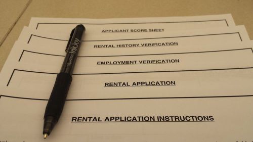 Rental lease rent application forms house apartment condo residential commercial for sale