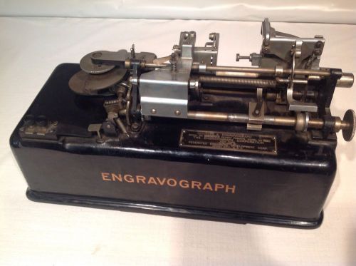 Antique Vintage Engravograph Engraver Type A Model 14  With Numbers &amp; Letters
