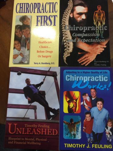 Lot Of 4 Chiropractic Chiropractor Books Feuling