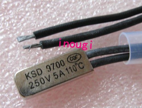 New KSD 9700 110?C 250V 5A Thermostat Temperature BiMetal Switch NC Close 3 pcs