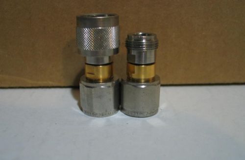 Suhner APC-7 7MM to N-Type Male Female Adapters Connector Pair