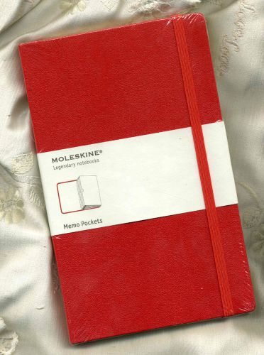 Moleskine - Memo Pockets - RED- LARGE