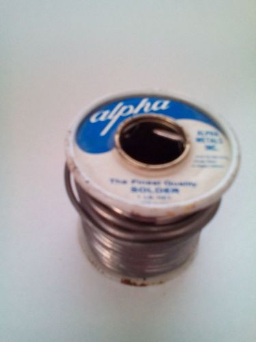 Alpha Rosin Core 40% Tin 60%  Lead One Pound Roll .099 Inch Diameter