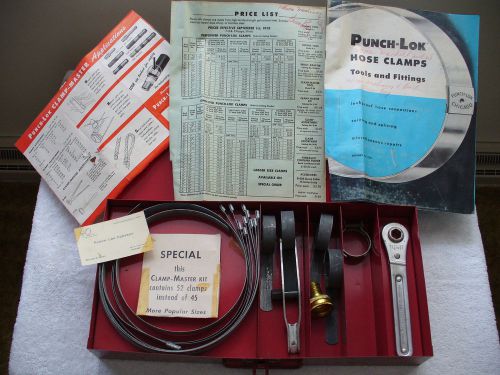 VINTAGE 1958 PUNCH LOK Clamp Master K 45 Kit w/ Instructions Complete *WORLDSHIP