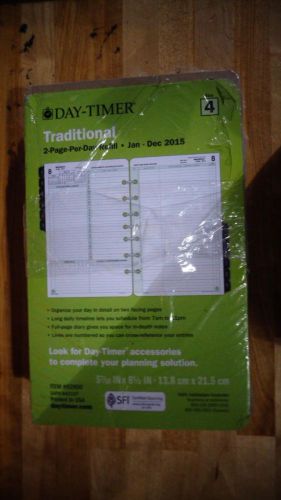 Traditional Day Timer Planning Solution 2page PerDay Refill 2015