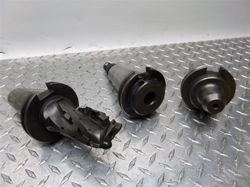 3 piece lot of 50 taper tool holders indexable cutter, 1&#034; &amp; 3/8&#034; capacity for sale
