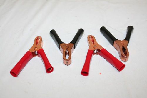 Mueller Lot of 4 #46C Miniature Plier-Type Clip Copper 75-Amp Made in USA