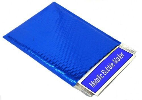 Glamour bubble mailer env - metallic blue 7 1/2 x 11&#034; s-11504blu 72/case - uline for sale
