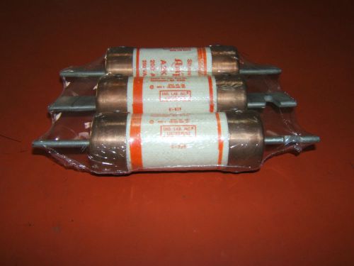 ** one ** shawmut amp trap fuse cat# a2k200r 200a 250v class rk1 for sale