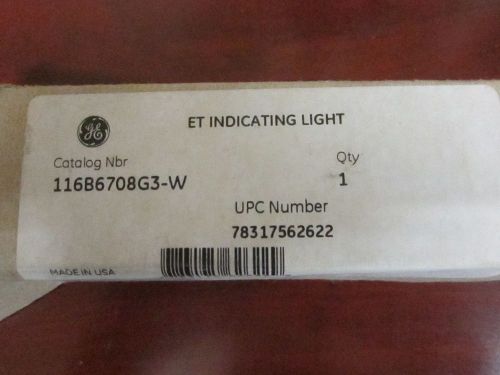 GE 116B6708G3-W White Indicating Light