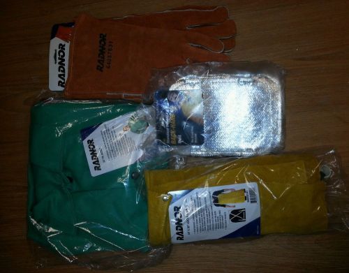 Welding jacket apron gloves kit