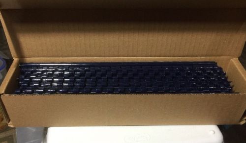 GBC Premium 1/4&#034; 6mm Navy Plastic Binding Spines 100pk - 4010485