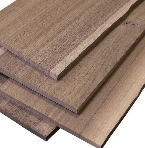 5 @ 1/4&#034; x 9-10&#034; x 24 Thin Black Walnut Craft Laser Wood Lumber board