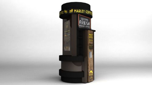 Marley Coffee Automated Coffee Cafe 360 Kiosk Vending Machine