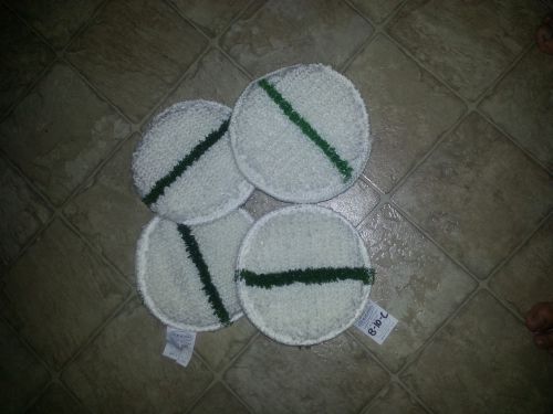 4 Stage Plus 6&#034; Green Strip Hand Bonnet Carpet Bonnet