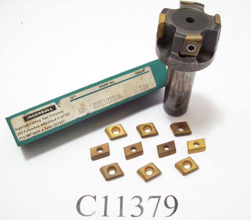 Ingersoll max-i-pex insert drill p-85297-8 w/ (10) inserts cde322r04  lot c11379 for sale