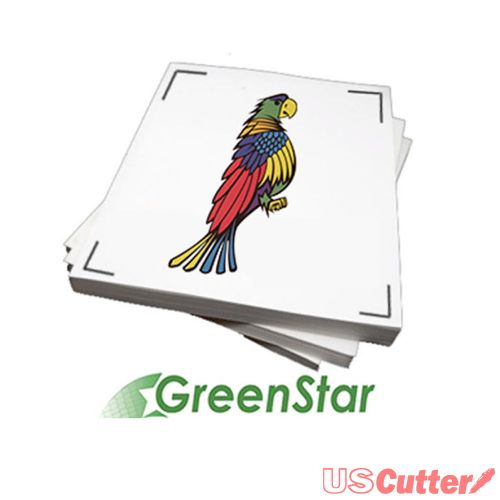 Greenstar printable inkjet vinyl for desktop printers 8-1/2&#034;x11&#034; decal - 25 pack for sale