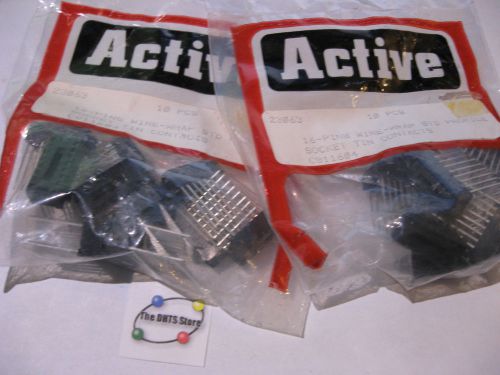 Qty 20 IC Sockets Wire Wrap 16 Pin DIP Std Profile Tin - NEW Retail Bags of 10